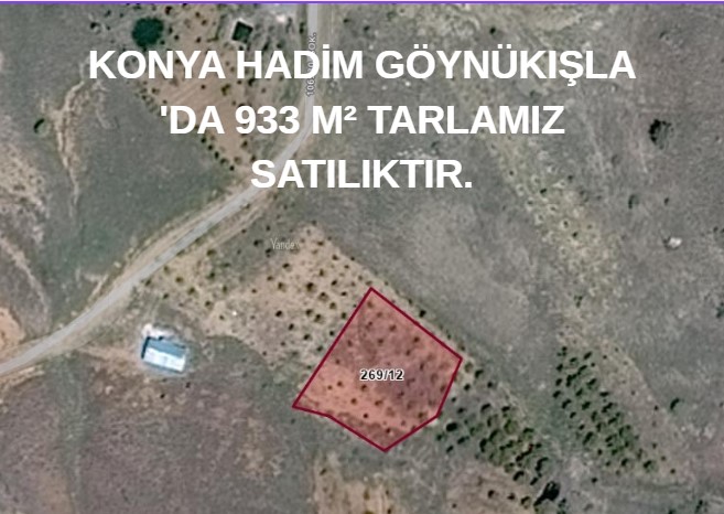 KONYA HADİM GÖYNÜKIŞLA 'DA 933 M² TARLAMIZ SATILIKTIR. - KONYA HADİM fotoğraf 6